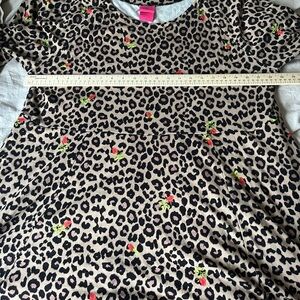 Betsey Johnson x Torrid size 4 leopard and rosebud🌹 dress